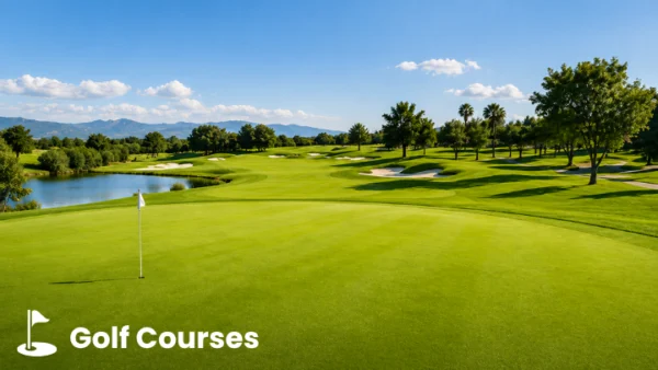 Green Grass Pigment treated Golf Courses