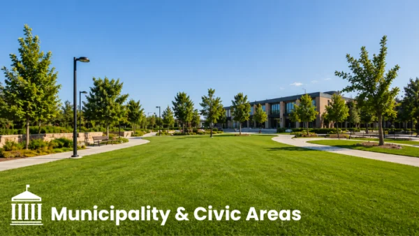 Green Grass Pigment treated Municipality & Civic areas